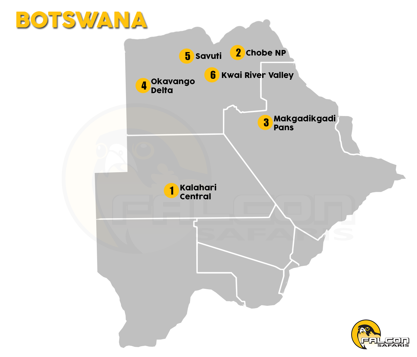 Botswana Map