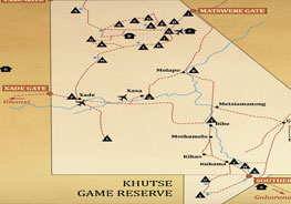 Central Kalahari Map