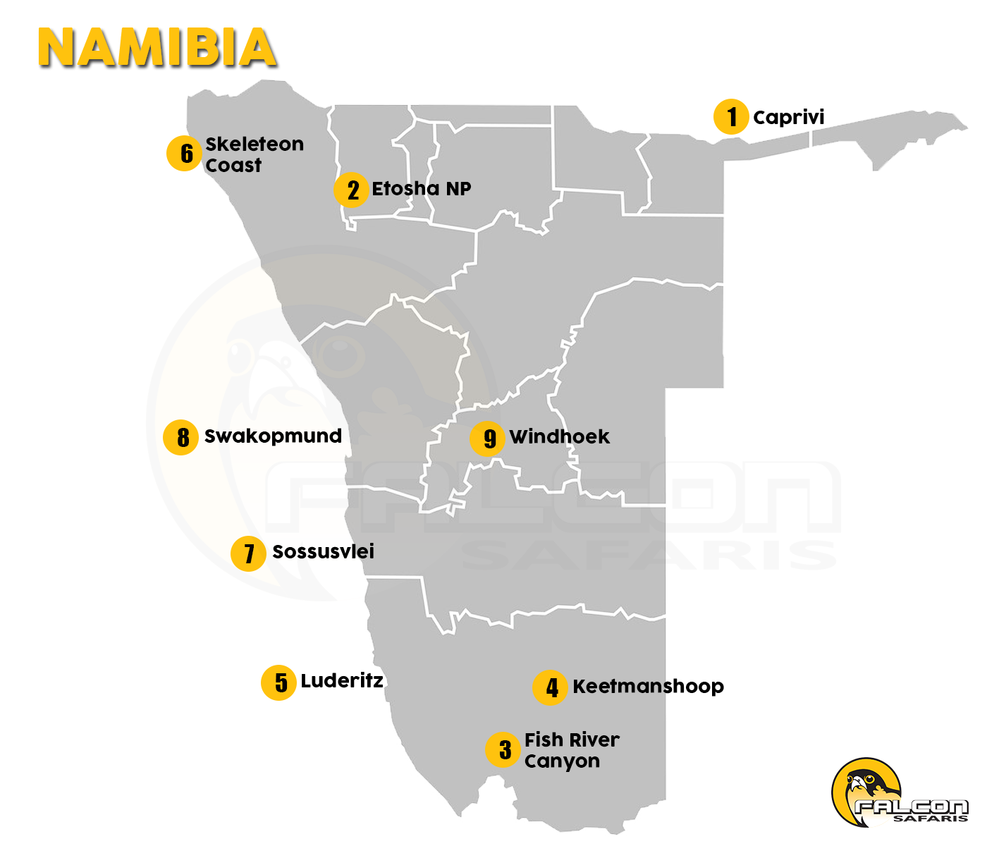 Namibia Map