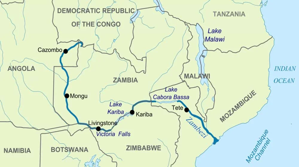 Victoria Falls Area Map